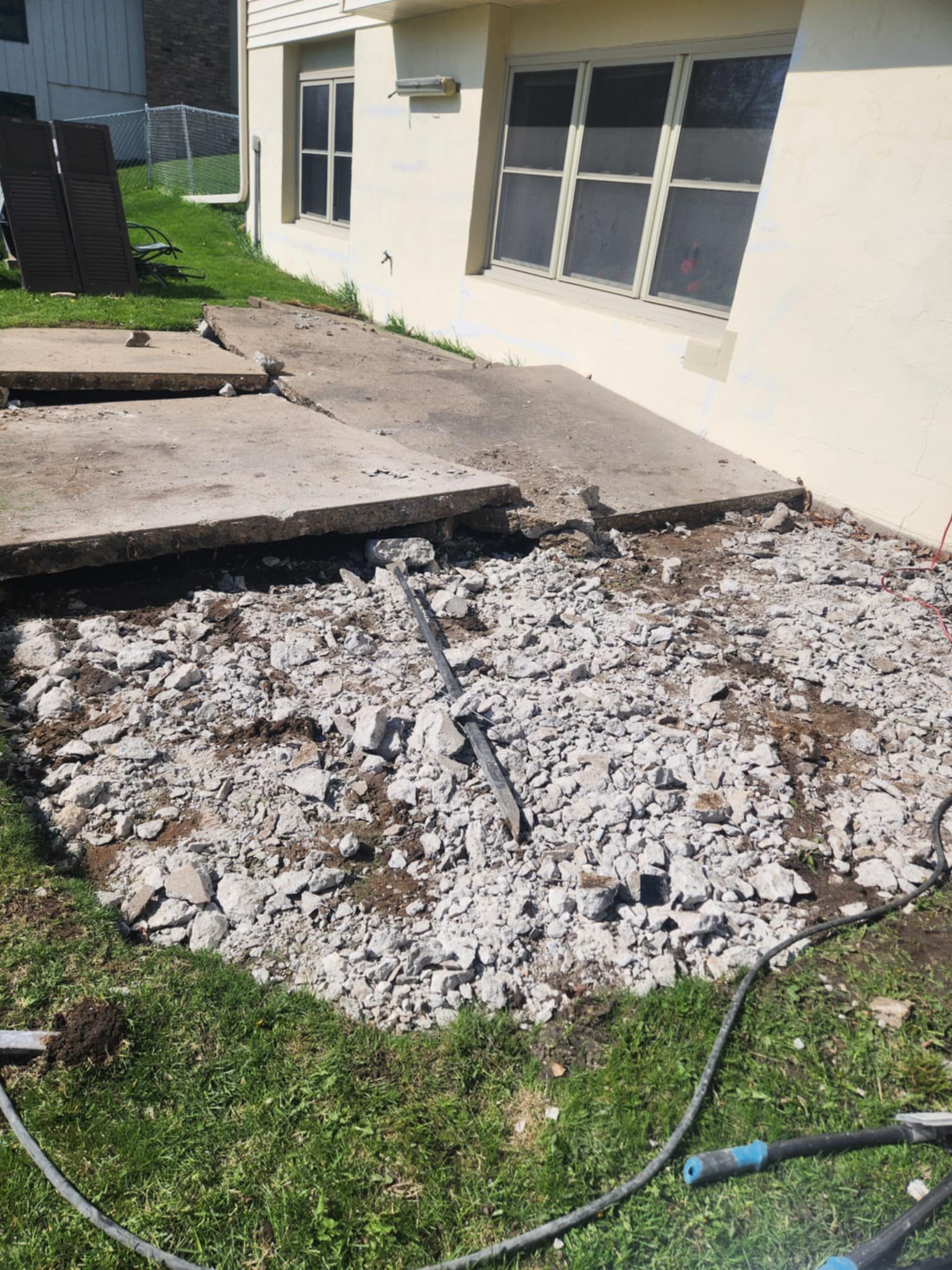 Patio slab removal Minneapolis MN