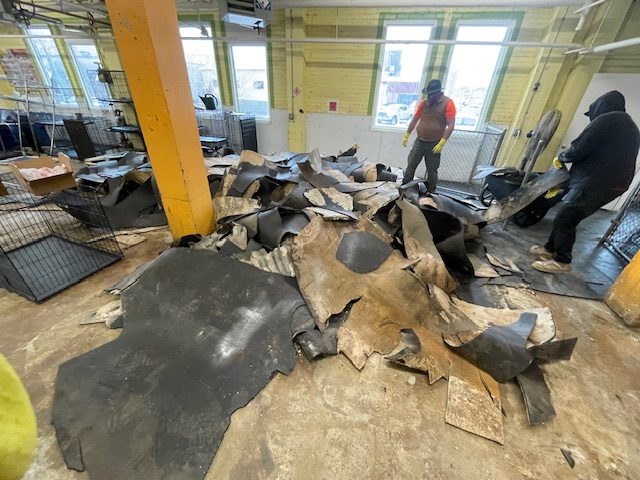 Commercial interior floor removal Minneapolis MN